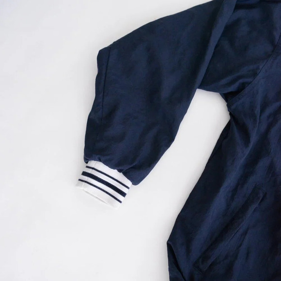 VTG 90S Champion Wisconsin Badgers Navy 100% Nylon Pullover Windbreaker Jacket L - Picture 7 of 12